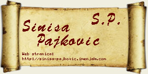 Siniša Pajković vizit kartica
